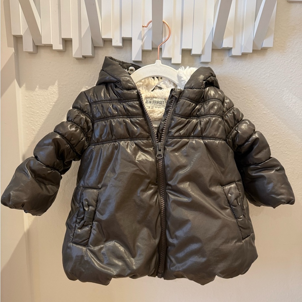 Jean Bourget Kids Puffer Jacket - Dark Gray